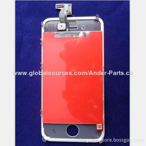 Wholesale Mobile Phone Full LCD Assembly for iPhone 4 with Frame Bracket